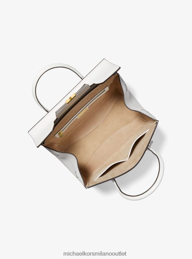 Michael Kors borsa a tracolla media in pelle della collezione Campbell unisex bianco ottico P06L0L3791 Accessori