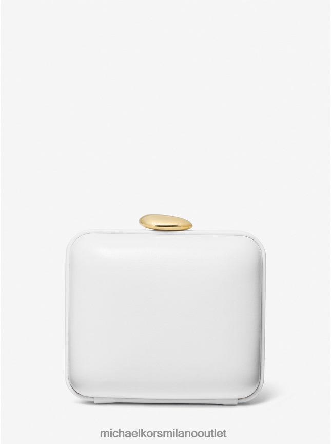 Michael Kors collezione tina mini minaudiere in pelle unisex bianco ottico P06L0L3780 Accessori