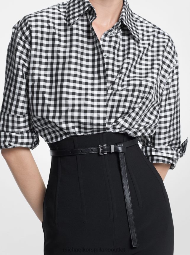 Michael Kors cintura in pelle da collezione unisex nero P06L0L3908 Accessori