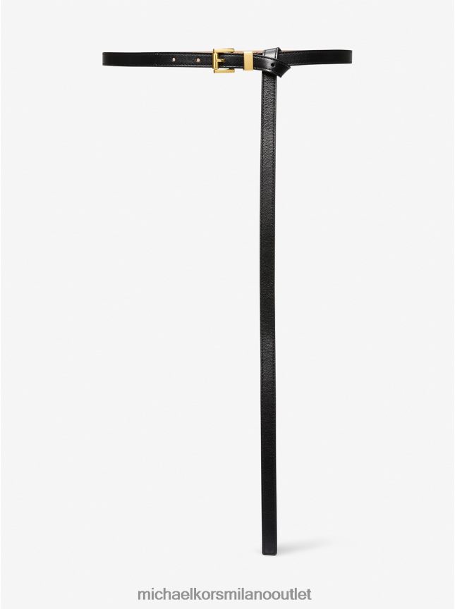 Michael Kors cintura per pantaloni in pelle della collezione unisex nero P06L0L3897 Accessori