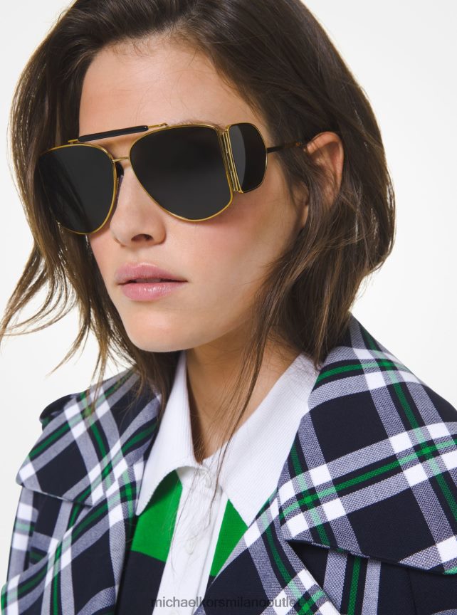 Michael Kors collezione occhiali da sole nash unisex oro nero P06L0L3921 Accessori