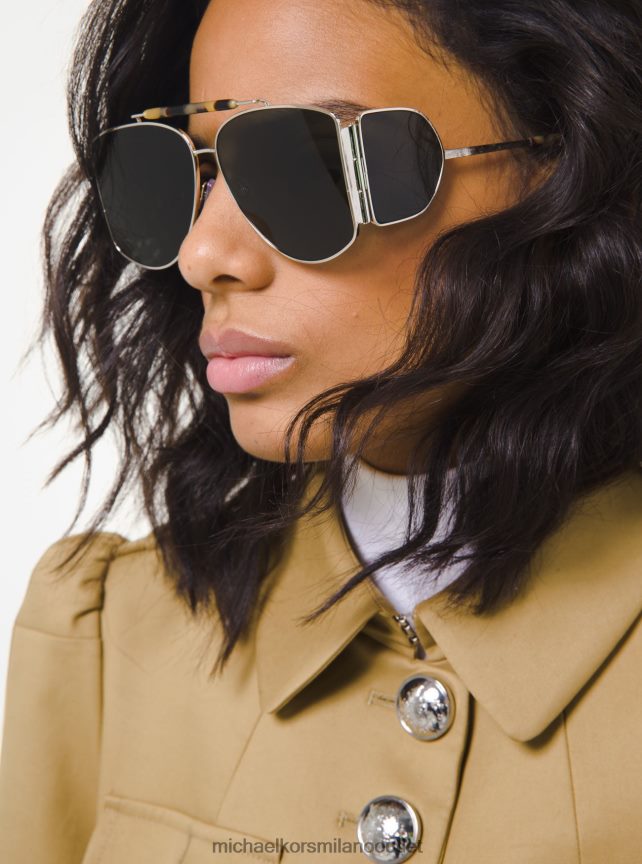 Michael Kors collezione occhiali da sole nash unisex verde/argento P06L0L3922 Accessori