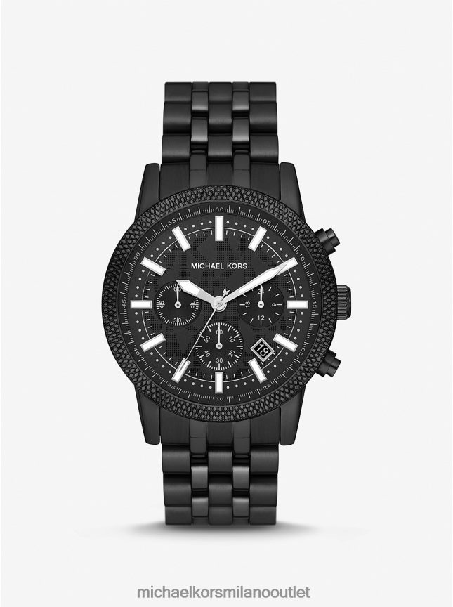 Michael Kors Orologio Hutton oversize in tonalità nera unisex nero P06L0L3977 Accessori