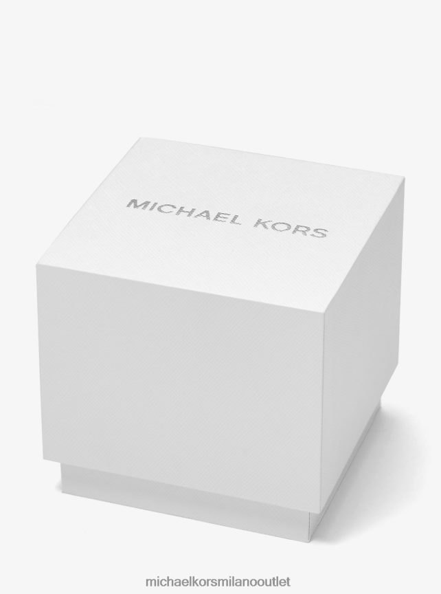 Michael Kors Orologio Sydney oversize con pavé rosa e silicone unisex nero P06L0L3995 Accessori