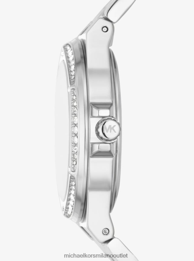 Michael Kors Orologio lennox pave logo color argento unisex argento P06L0L4004 Accessori