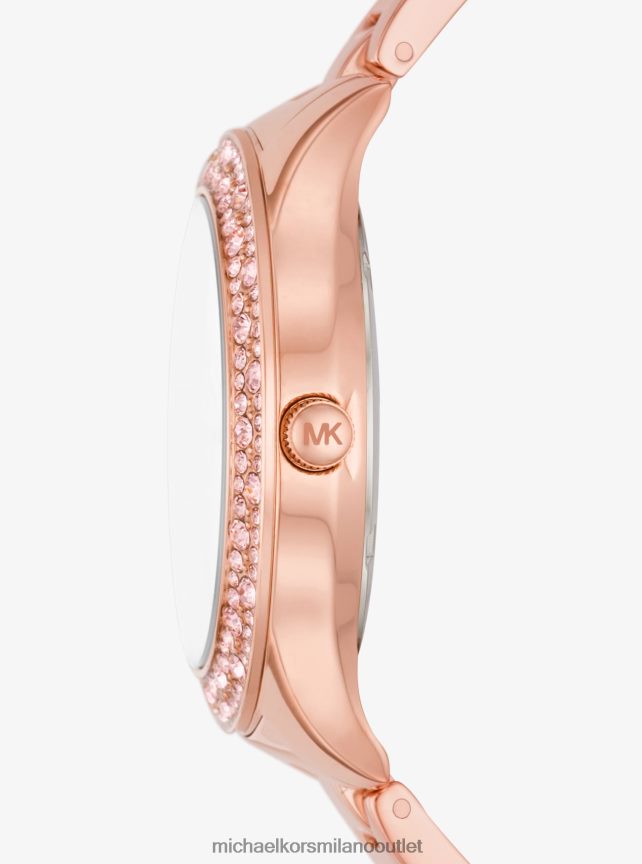 Michael Kors Set regalo con orologio e bracciale color oro rosa Liliane Pave unisex oro rosa P06L0L4026 Accessori