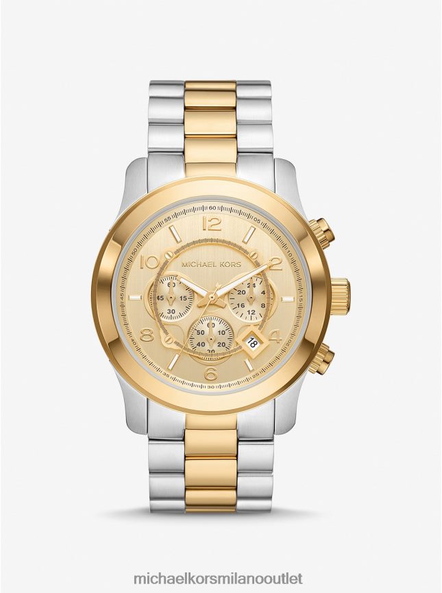 Michael Kors orologio bicolore da passerella oversize unisex due toni P06L0L3964 Accessori