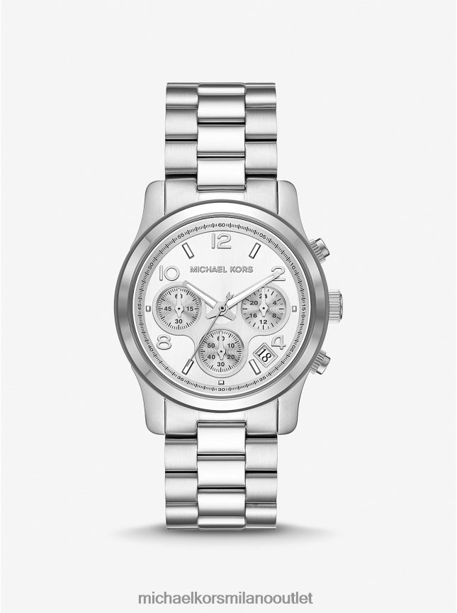Michael Kors orologio da passerella color argento unisex argento P06L0L3957 Accessori