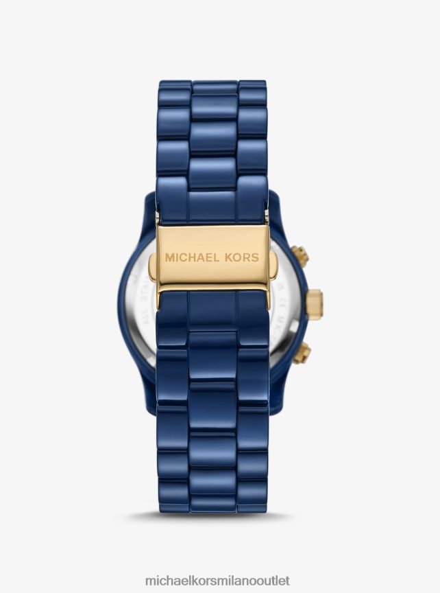 Michael Kors orologio da passerella in tonalità blu scuro unisex blu P06L0L3959 Accessori