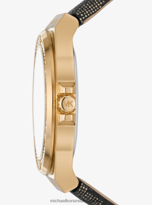 Michael Kors orologio lennox pave color oro e logo unisex oro P06L0L4029 Accessori