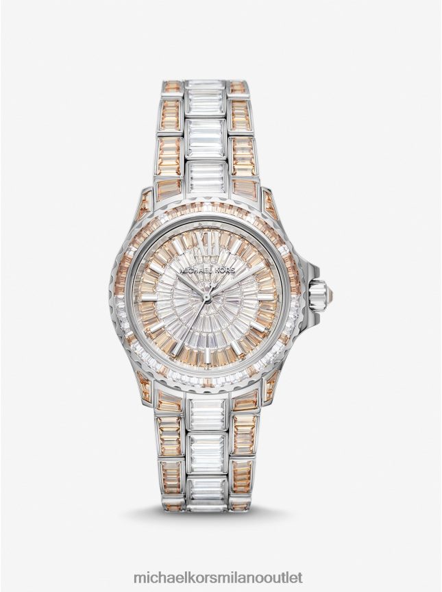 Michael Kors orologio mini everest in edizione limitata bicolore con pavé argentato unisex due toni P06L0L3954 Accessori