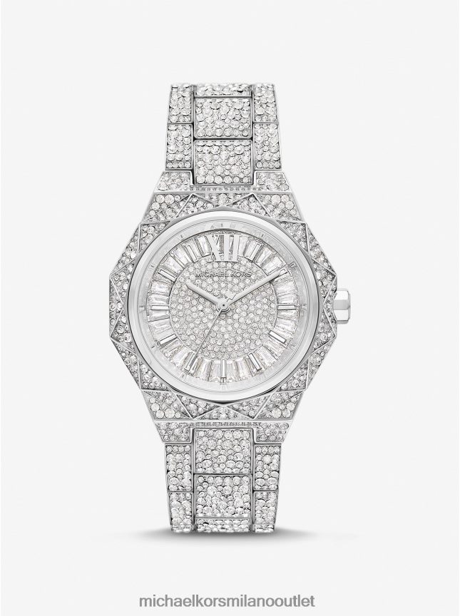 Michael Kors orologio oversize raquel pavé color argento unisex argento P06L0L3980 Accessori