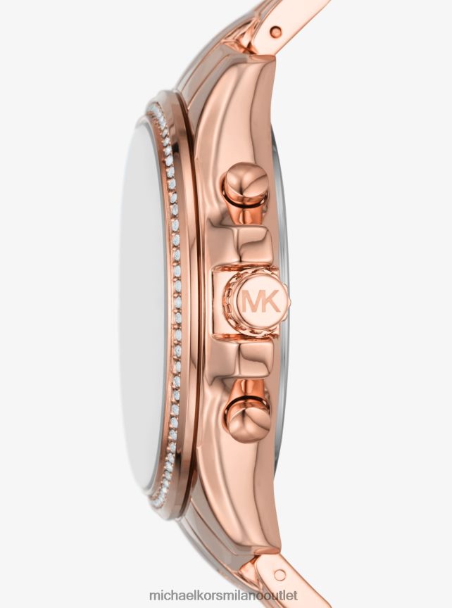 Michael Kors orologio pilota oversize color oro rosa con pavé unisex oro rosa P06L0L3998 Accessori