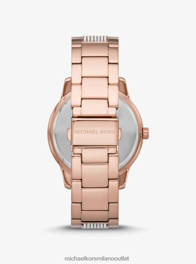 Michael Kors orologio tibby oversize color oro rosa con pavé unisex oro rosa P06L0L4021 Accessori