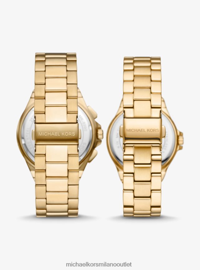 Michael Kors set di orologi lennox per lui e per lei color oro con pavé unisex oro P06L0L3986 Accessori