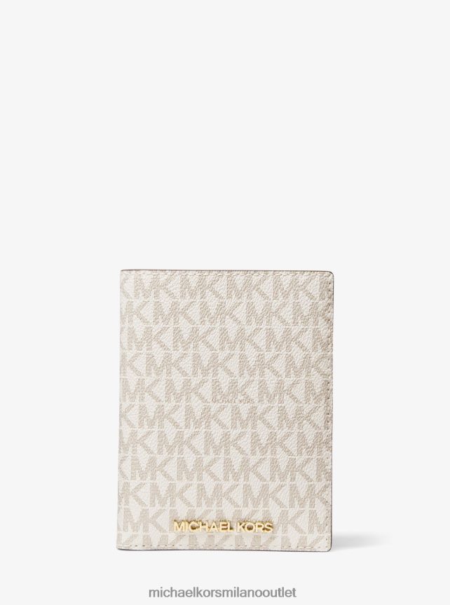 Michael Kors set regalo con custodia per passaporto con logo ed etichetta per bagaglio unisex peperoncino multi P06L0L3942 Accessori