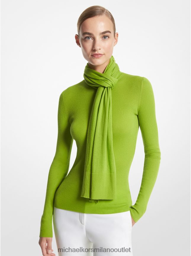 Michael Kors sciarpa in cashmere della collezione unisex lime P06L0L3395 Accessori