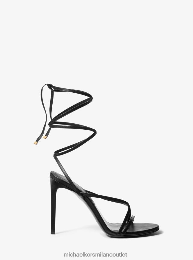 Michael Kors sandalo stringato della collezione Dahlia in pelle unisex nero P06L0L3816 scarpe