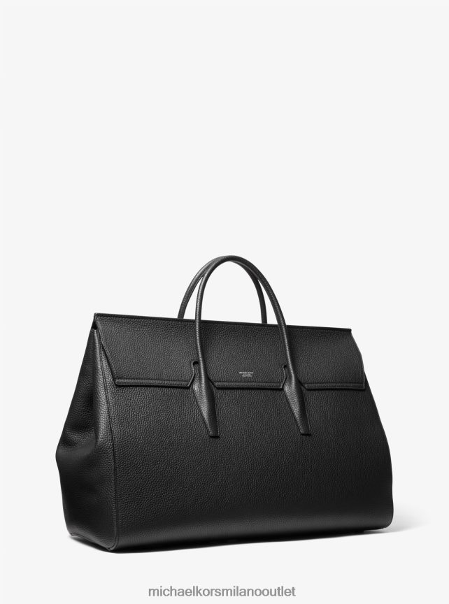 Michael Kors borsa weekender extra large della collezione Campbell in pelle martellata donne nero P06L0L3769 Accessori