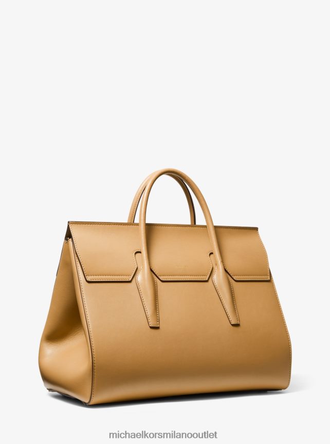 Michael Kors borsa weekender in pelle della collezione Campbell donne cammello P06L0L3796 Accessori