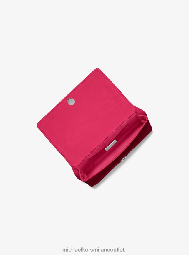 Michael Kors collezione Christie mini borsa a busta in pelle scamosciata impreziosita da cristalli donne fucsia P06L0L3806 Accessori