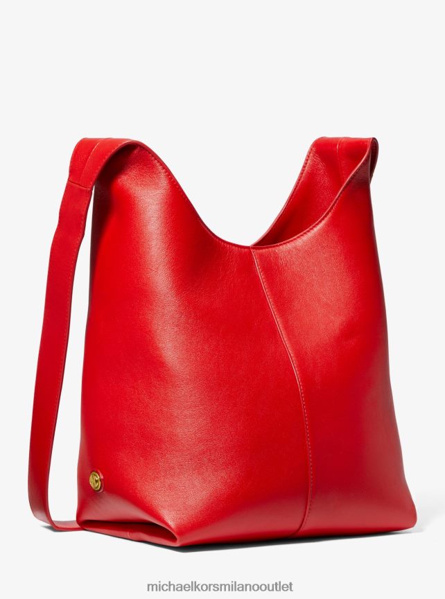 Michael Kors collezione dede borsa hobo media in pelle donne papavero P06L0L3766 Accessori