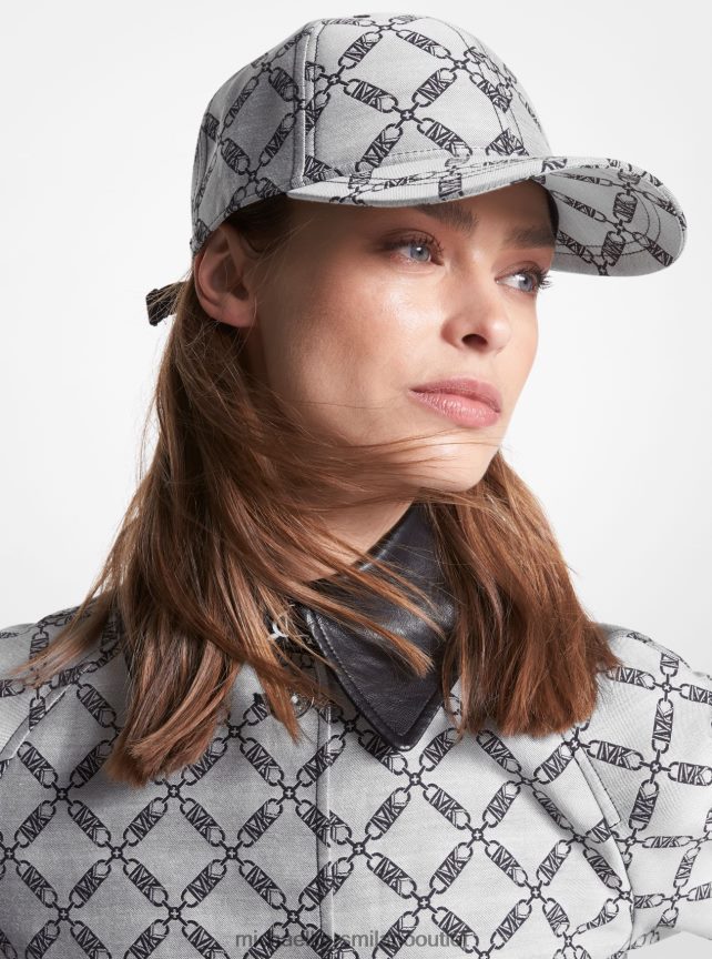 Michael Kors Cappello da baseball in jacquard con logo impero donne nero P06L0L2734 Accessori