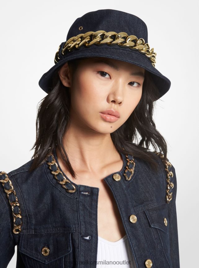 Michael Kors cappello da pescatore in denim decorato donne risciacquo P06L0L2737 Accessori