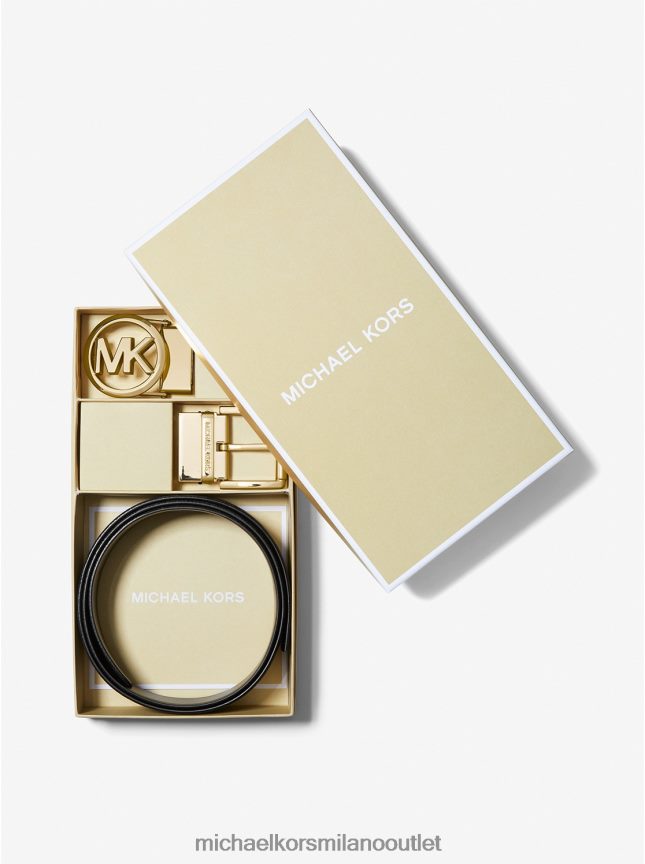 Michael Kors Set di cinture con logo 4 in 1 donne nero P06L0L2686 Accessori