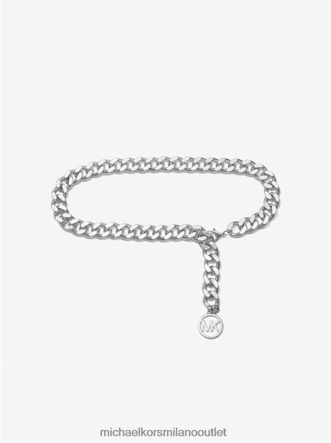 Michael Kors cintura a catena con logo color argento donne argento P06L0L2700 Accessori