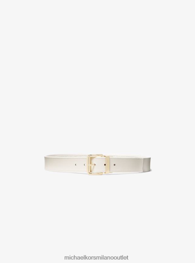 Michael Kors logo reversibile e cintura in pelle donne vaniglia/lt panna P06L0L2702 Accessori