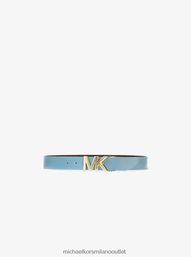 Michael Kors logo reversibile e cintura in vita in pelle donne marrone/chambray P06L0L2693 Accessori