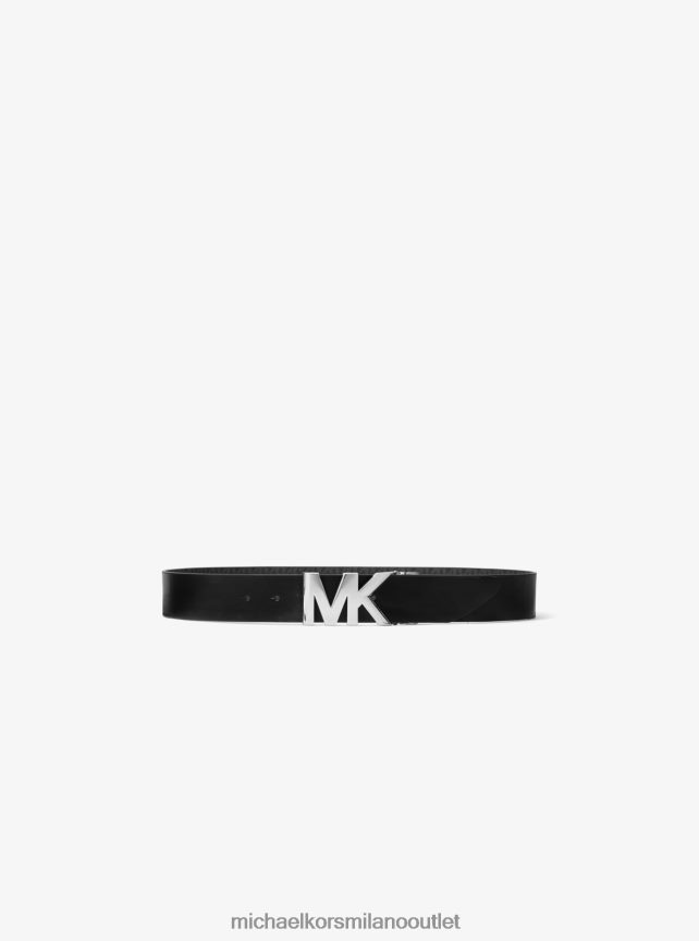 Michael Kors logo reversibile e cintura in vita in pelle donne nero P06L0L2699 Accessori