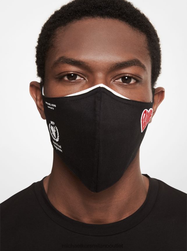 Michael Kors guarda la maschera per il viso Hunger Stop Love in cotone biologico donne nero P06L0L2757 Accessori