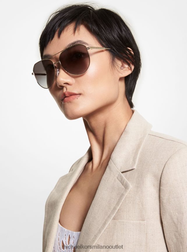 Michael Kors occhiali da sole cheyenne donne oro chiaro P06L0L2603 Accessori