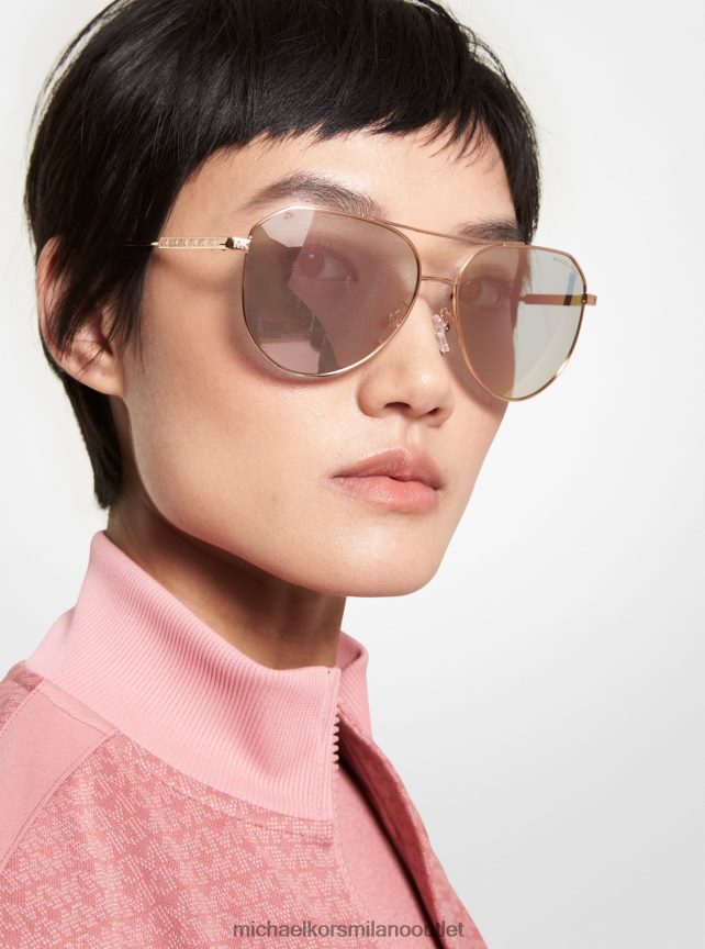 Michael Kors occhiali da sole cheyenne donne oro rosa P06L0L2602 Accessori