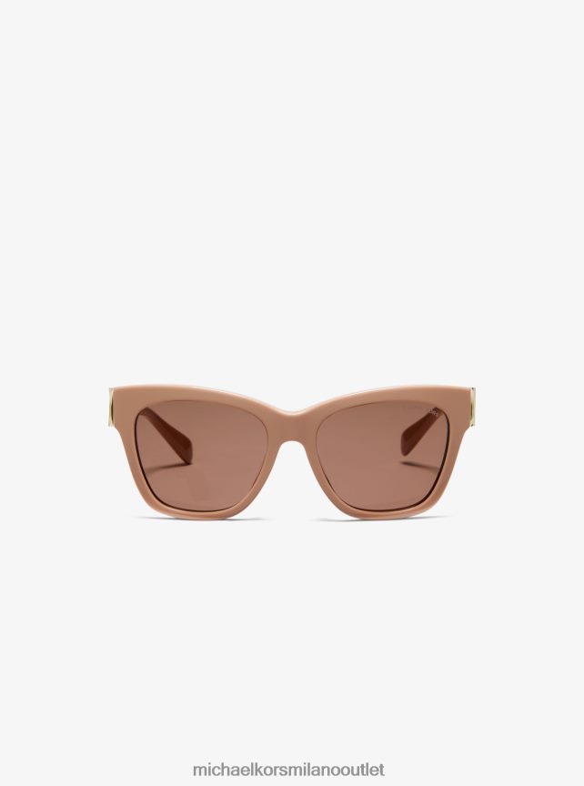 Michael Kors occhiali da sole quadrati stile impero donne cammello P06L0L2555 Accessori
