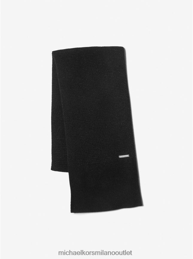 Michael Kors sciarpa in misto lana metallizzata donne nero P06L0L2758 Accessori
