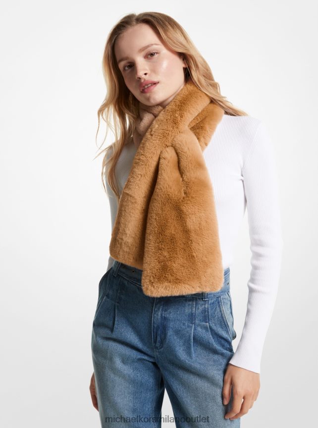 Michael Kors sciarpa pull-through in pelliccia sintetica donne bagaglio P06L0L2770 Accessori