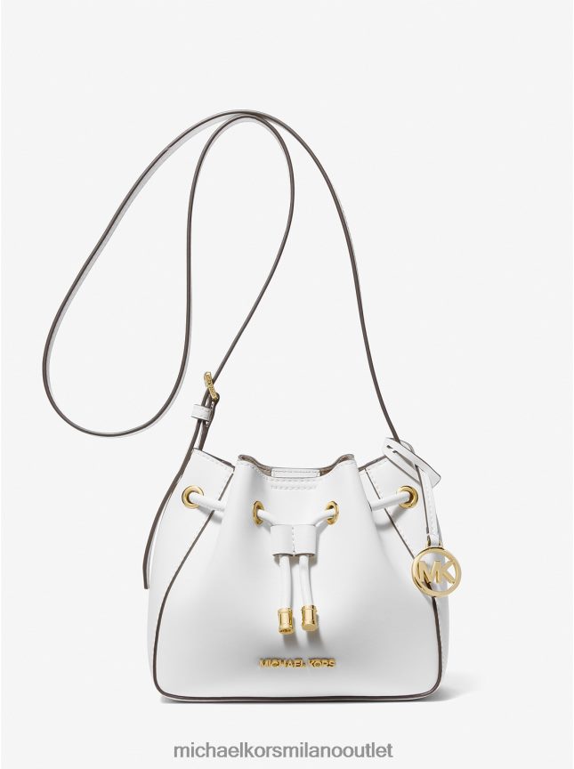 Michael Kors Borsa a secchiello piccola Phoebe in ecopelle donne bianco ottico P06L0L902 Accessori