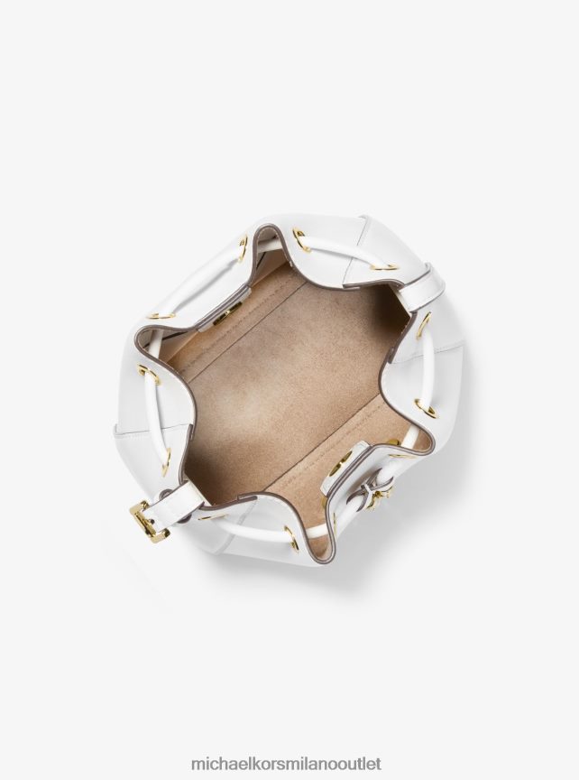 Michael Kors Borsa a secchiello piccola Phoebe in ecopelle donne bianco ottico P06L0L902 Accessori