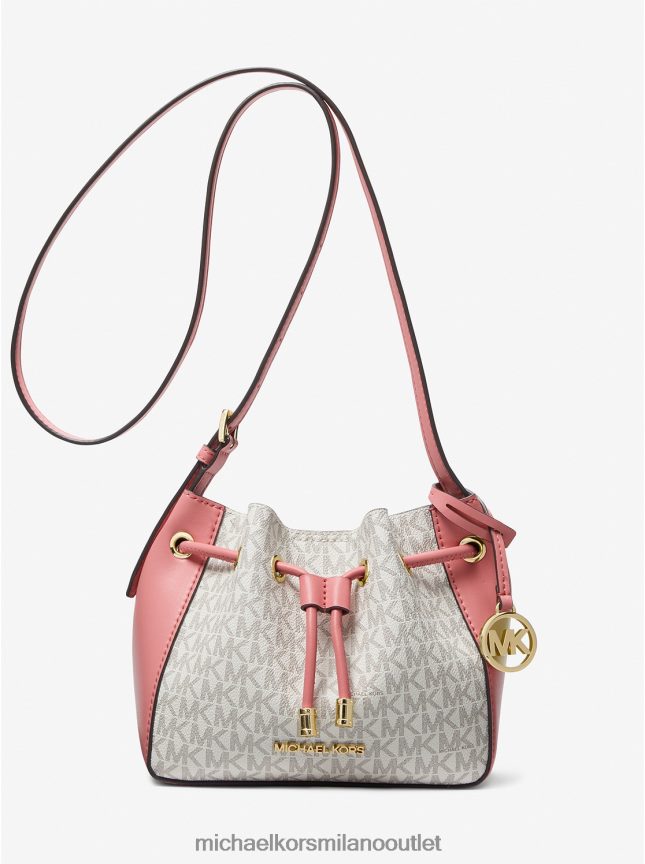 Michael Kors Borsa a secchiello piccola con logo Phoebe donne rosa tea ml P06L0L904 Accessori