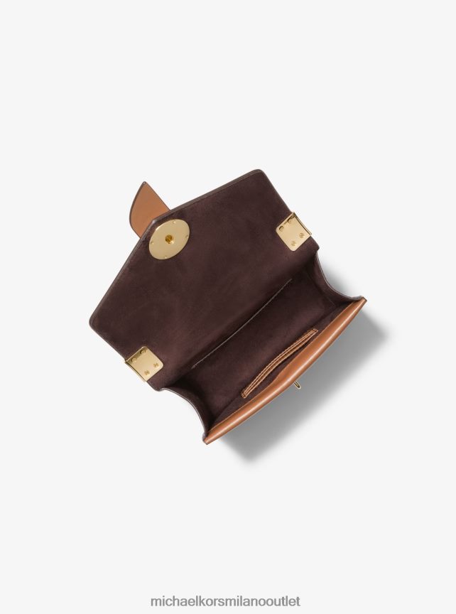 Michael Kors Borsa a tracolla Greenwich in piccolo color block e pelle saffiano donne brn/ghianda P06L0L938 Accessori