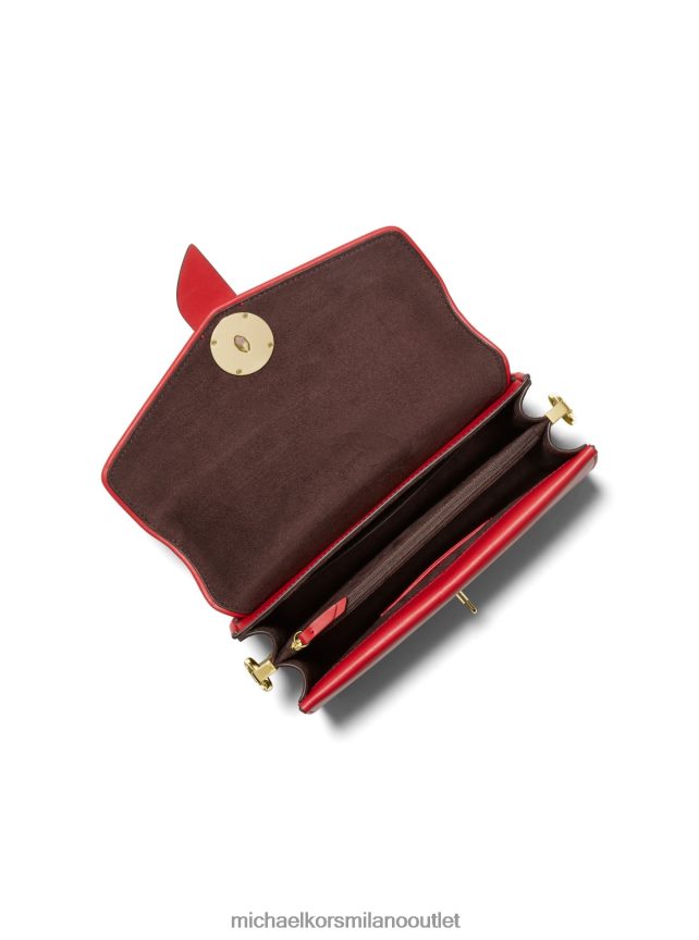 Michael Kors Borsa a tracolla Greenwich media in pelle saffiano donne cremisi P06L0L921 Accessori