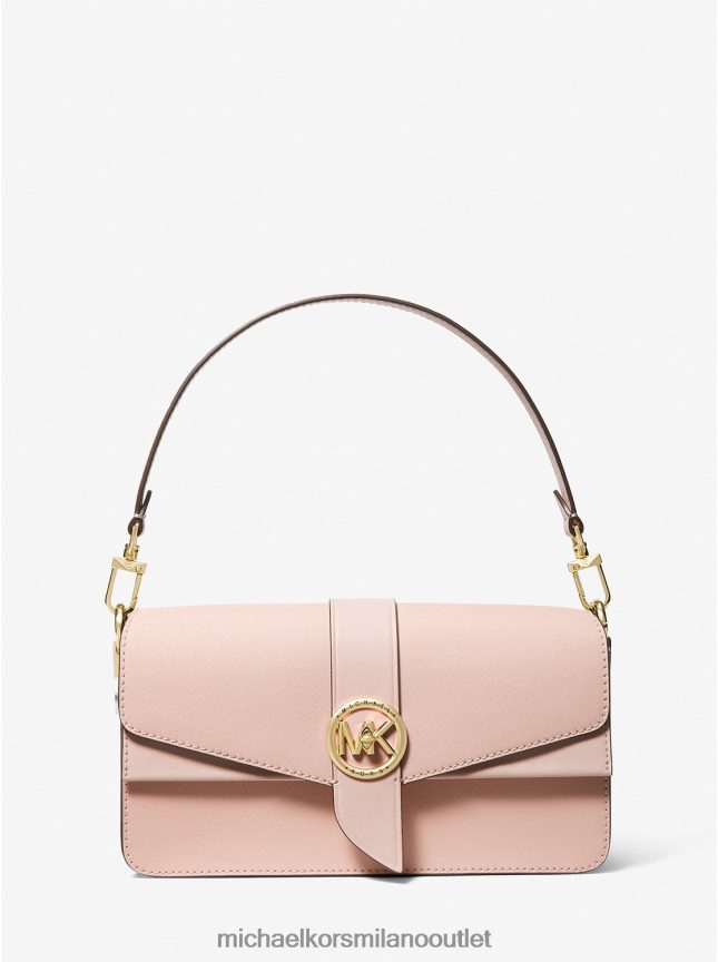 Michael Kors Borsa a tracolla Greenwich media in pelle saffiano donne rosa tenue P06L0L925 Accessori