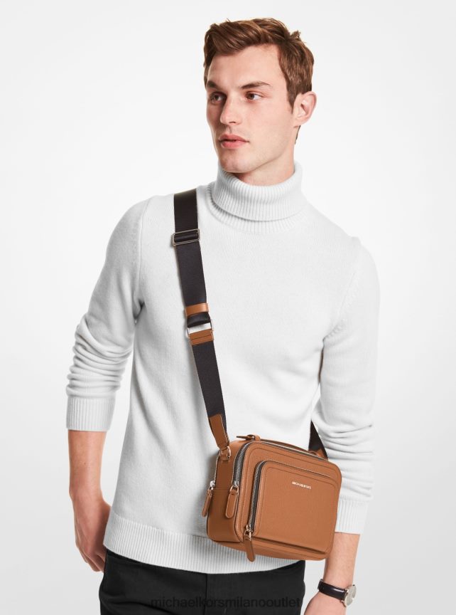 Michael Kors Borsa a tracolla Hudson in pelle martellata donne bagaglio P06L0L830 Accessori