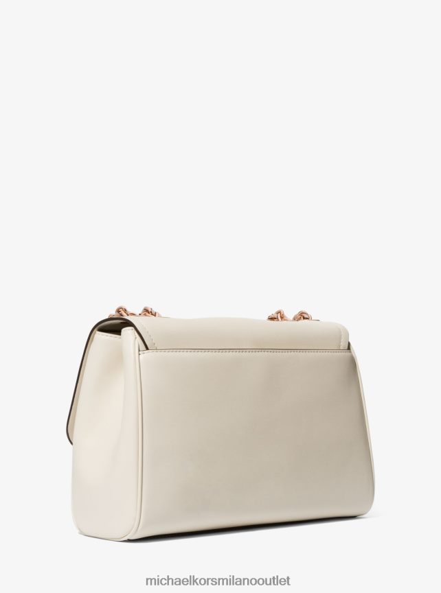 Michael Kors Borsa a tracolla Parker extra large in pelle donne lt. panna P06L0L1301 Accessori