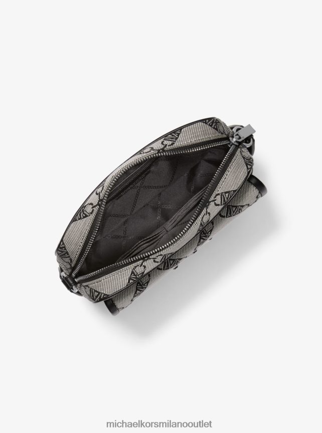 Michael Kors Borsa a tracolla Parker media in jacquard con logo Empire donne naturale/nero P06L0L842 Accessori