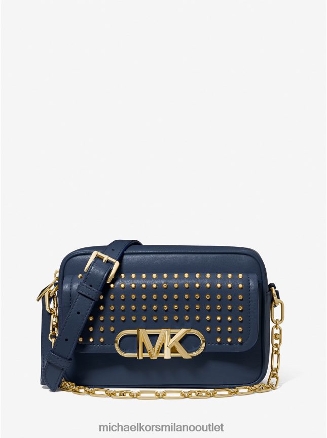 Michael Kors Borsa a tracolla Parker media in pelle con borchie donne Marina Militare P06L0L672 Accessori