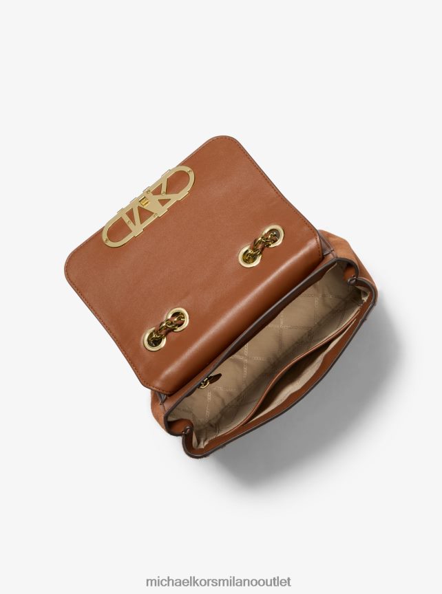 Michael Kors Borsa a tracolla Parker media in pelle scamosciata con borchie donne bagaglio P06L0L1300 Accessori